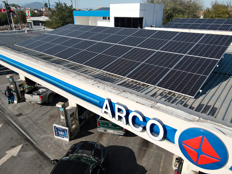 paneles solares instalción en empresa arco